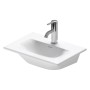 Duravit Viu Handwaschbecken 45 cm mit 1 Hahnloch, ohne Überlauf