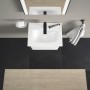 Duravit Viu Handwaschbecken 45 cm mit 1 Hahnloch, ohne Überlauf