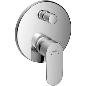 hansgrohe Rebris S Einhebel-Wannenarmatur Unterputz mit integrierter Sicherungskombination für iBox universal
