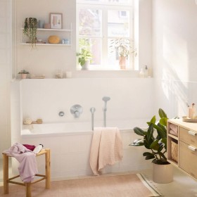 hansgrohe Rebris S Einhebel-Wannenarmatur Unterputz mit integrierter Sicherungskombination für iBox universal