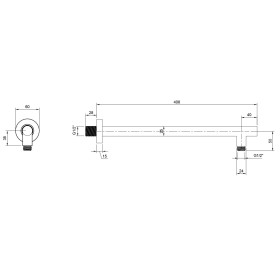 Villeroy & Boch Universal Showers Regenbrausearm rund