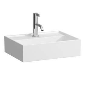 LAUFEN Kartell Handwaschbecken 45 x 34 cm, mit 1 Hahnloch, ohne Überlauf