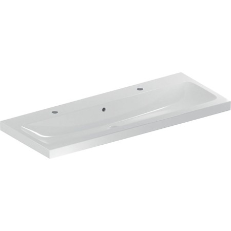 Geberit iCon Light Waschtisch 120 cm mit 2 Hahnlöchern und Überlauf