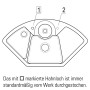 Villeroy & Boch Solo Eck-Einbauspüle, Ablaufgarnitur mit Handbetätigung