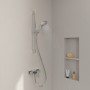 Villeroy & Boch Taro Duschgarnitur mit Brausestange, Handbrause und Aufputz-Duscharmatur