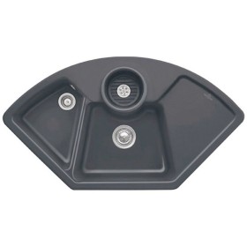 Villeroy & Boch Solo Eck-Einbauspüle, Ablaufgarnitur mit Handbetätigung