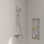 Villeroy & Boch Taro Duschgarnitur mit Brausestange, Handbrause und Aufputz-Duscharmatur