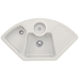 Villeroy & Boch Solo Eck-Einbauspüle, Ablaufgarnitur mit Handbetätigung