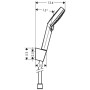 hansgrohe Crometta EcoSmart Vario Porter Set 125 cm