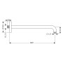 hansgrohe Brausenarm 38,9 cm