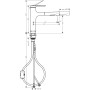 hansgrohe Zesis M33 Einhebel-Küchenarmatur 160 mit Ausziehbrause