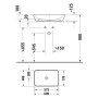 Duravit D-Neo Aufsatzbecken 60 cm, ohne Hahnloch, ohne Überlauf