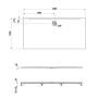 LAUFEN PRO Marbond Duschwanne 200 x 100 x 3,6 cm