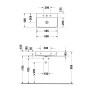 Duravit DuraSquare Waschtisch Compact mit 1 Hahnloch, 60 x 40 cm