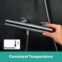 hansgrohe Pulsify Select S Brausesystem 105 3 Strahlarten Relaxation wassersparend, mit Ecostat Fine und Duschstange 90 cm