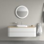 Duravit Happy D.2 Plus Aufsatzbecken 50 cm weiß, mit Überlauf, 1 Hahnloch
