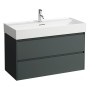 LAUFEN Kartell Waschtisch 100 x 46 cm, mit 1 Hahnloch, mit Überlauf