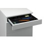 Wolfstahl Rollcontainer Stahl 4 Auszüge Weiss abschliessbar 40 x 60 x 62 cm