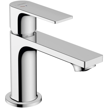 hansgrohe Rebris E Einhebel-Waschtischarmatur 80 CoolStart wassersparend+ mit Zugstangen-Ablaufgarnitur