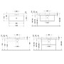 Duravit DuraSquare Waschtisch mit 1 Hahnloch, 100 x 47 cm