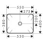 hansgrohe Xuniva Q Aufsatzwaschtisch 55 x 40 cm
