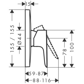 hansgrohe Talis E Einhebel-Brausemischer Unterputz