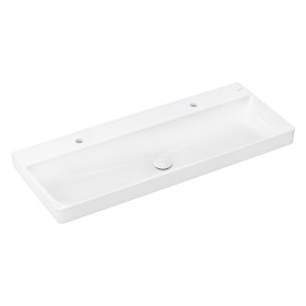 hansgrohe Xelu Q Lavabo 120 x 48 cm non poli, avec 2x 1 trou de robinet