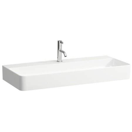 LAUFEN Val Aufsatzwaschtisch 95 x 42 cm mit 1 Hahnloch, ohne Überlauf