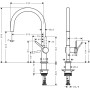 hansgrohe Talis M54 Einhebel-Küchenmischer 220, 1jet