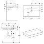 Geberit Smyle Square Waschtisch 75 cm