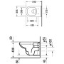 Duravit D-Code Rimless Wand-WC Tiefspüler