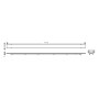 hansgrohe RainDrain Rock Fertigset Duschrinne 120 cm, kürzbar und befliesbar