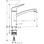 hansgrohe Logis M31 Einhebel-Küchenmischer 160, 1jet