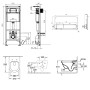 Villeroy & Boch Architectura WC-Set mit Vorwandelement und Betätigungsplatte