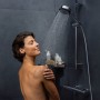 hansgrohe Pulsify Select S Brausesystem 105 3 Strahlarten Relaxation wassersparend, mit Ecostat Element und Duschstange 65 cm