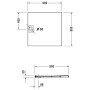 Duravit Stonetto Duschwanne Rechteck 90 x 90 cm