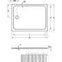 Villeroy & Boch Lifetime Plus Duschwanne 100 x 80 cm