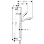 hansgrohe Croma Select E Multi Shower Set 90 cm EcoSmart