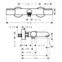 hansgrohe Ecostat Element Wannenthermostat Aufputz