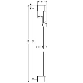 Barre de douche hansgrohe Unica Crometta 90 cm