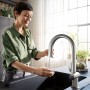 hansgrohe Aqittura M91 Filtersystem 210, Ausziehauslauf, 1jet, sBox, Starter Set, SodaSystem