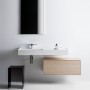 LAUFEN Kartell Waschtisch 120 x 46 cm, mit Ablage rechts, mit 1 Hahnloch