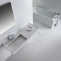 LAUFEN Kartell Waschtisch 120 x 46 cm, mit Ablage rechts, mit 1 Hahnloch