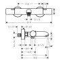 hansgrohe Ecostat Fine Wannenthermostat Aufputz
