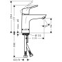 hansgrohe Focus Einhebel-Waschtischmischer 100 LowFlow ohne Ablaufgarnitur