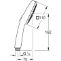 GROHE Vitalio Comfort 110 Handbrause mit 2 Strahlarten