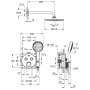 GROHE Grohtherm SmartControl DS UP mit Rainshower Cosmopolitan 210