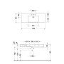 Duravit Vero Möbelwaschtisch 125 cm mit 1 Hahnloch