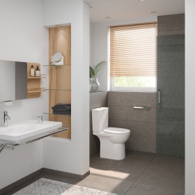 VitrA Conforma Stand-WC, VitrA Flush 2.0, Tiefspüler ohne Spülrand