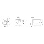 LAUFEN Kartell Wand WC PACK mit Tiefspüler spülrandlos, WC Sitz inkl. Absenkautomatik, EasyFit